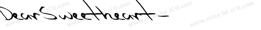DearSweetheart字体转换