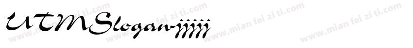 UTMSlogan字体转换
