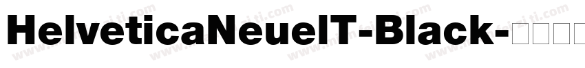 HelveticaNeuelT-Black字体转换