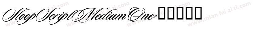 SloopScriptMediumOne字体转换