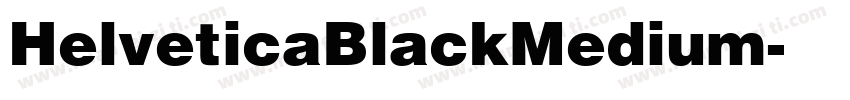HelveticaBlackMedium字体转换