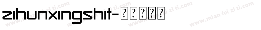 zihunxingshit字体转换