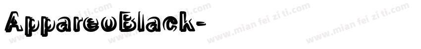 AppareoBlack字体转换
