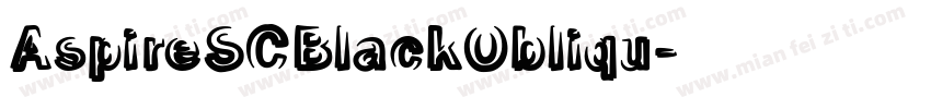AspireSCBlackObliqu字体转换