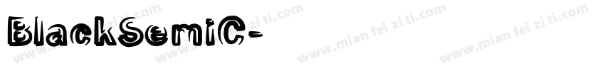 BlackSemiC字体转换