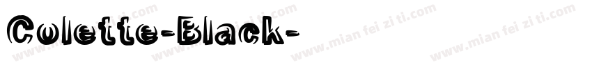 Colette-Black字体转换
