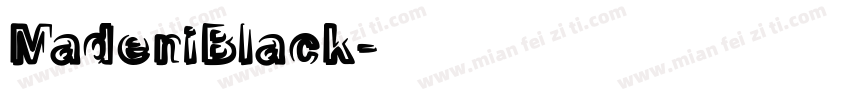 MadeniBlack字体转换