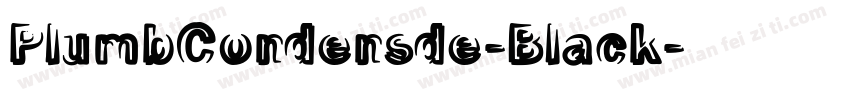 PlumbCondensde-Black字体转换