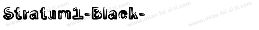 Stratum1-Black字体转换