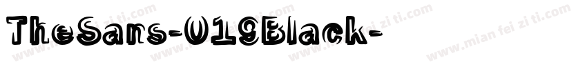 TheSans-019Black字体转换