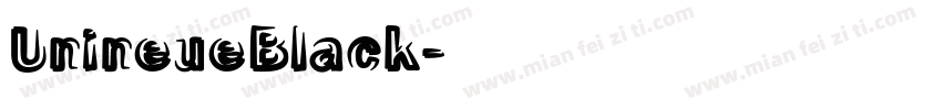 UnineueBlack字体转换