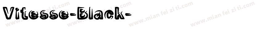 Vitesse-Black字体转换