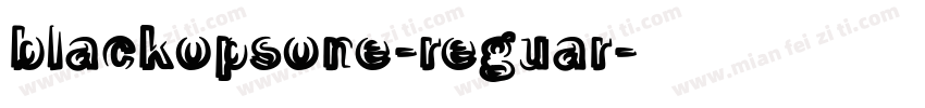 blackopsone-reguar字体转换