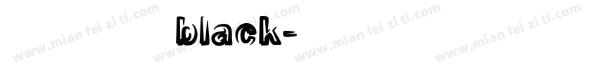 托加里特black字体转换