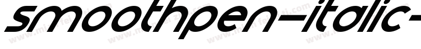 SmoothPen-Italic字体转换