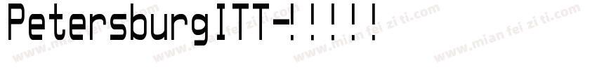 PetersburgITT字体转换