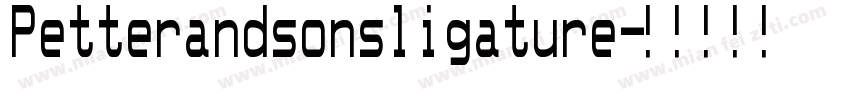 Petterandsonsligature字体转换