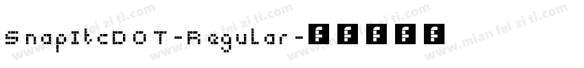 SnapItcDOT-Regular字体转换