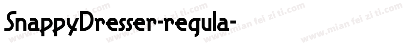 SnappyDresser-regula字体转换