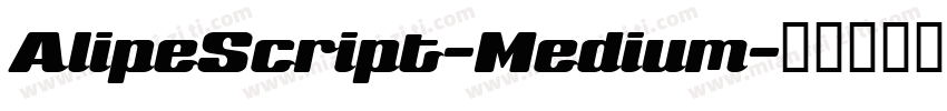 AlipeScript-Medium字体转换
