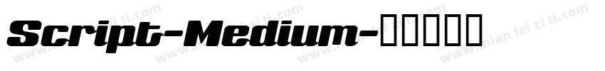 Script-Medium字体转换