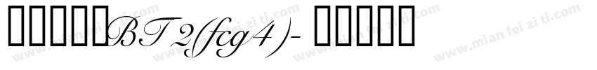 打码机字体BT2(fcg4)字体转换