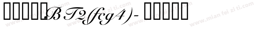 打码机字体BT2(fcg4)字体转换