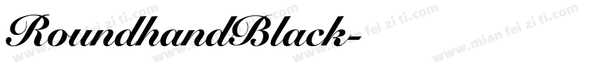 RoundhandBlack字体转换