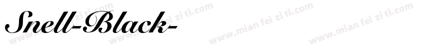 Snell-Black字体转换
