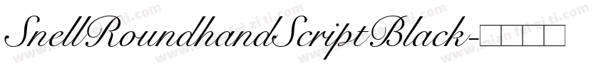 SnellRoundhandScriptBlack字体转换