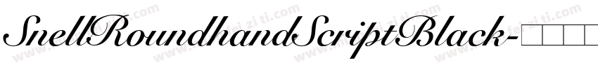 SnellRoundhandScriptBlack字体转换