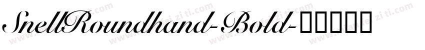 SnellRoundhand-Bold字体转换