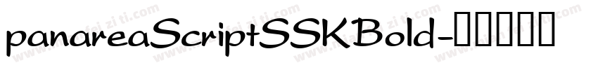 panareaScriptSSKBold字体转换