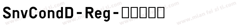 SnvCondD-Reg字体转换