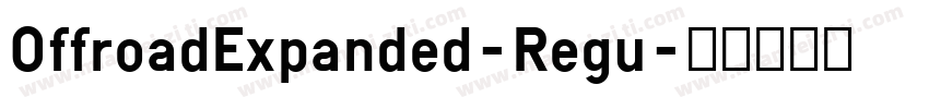 OffroadExpanded-Regu字体转换