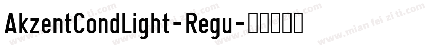 AkzentCondLight-Regu字体转换