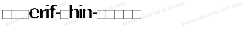ABSerif-Thin字体转换