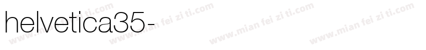 helvetica35字体转换