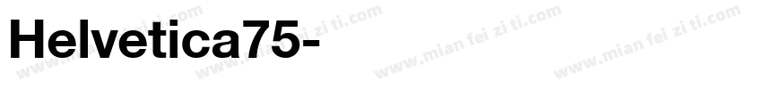 Helvetica75字体转换