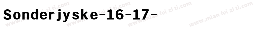 Sonderjyske-16-17字体转换