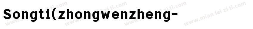 Songti(zhongwenzheng字体转换