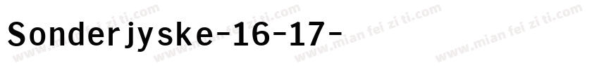 Sonderjyske-16-17字体转换