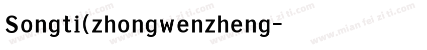 Songti(zhongwenzheng字体转换