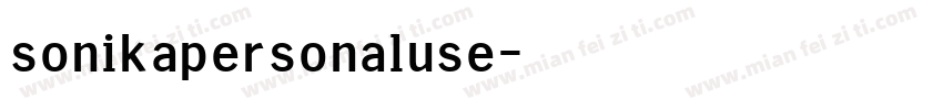 sonikapersonaluse字体转换
