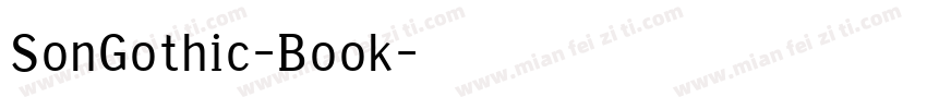 SonGothic-Book字体转换
