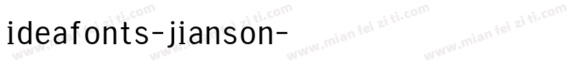 ideafonts-jianson字体转换