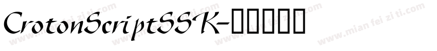 CrotonScriptSSK字体转换