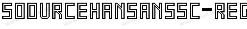 soourcehansanssc-reg字体转换