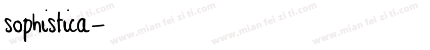 sophistica字体转换