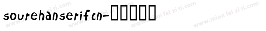 sourehanserifcn字体转换